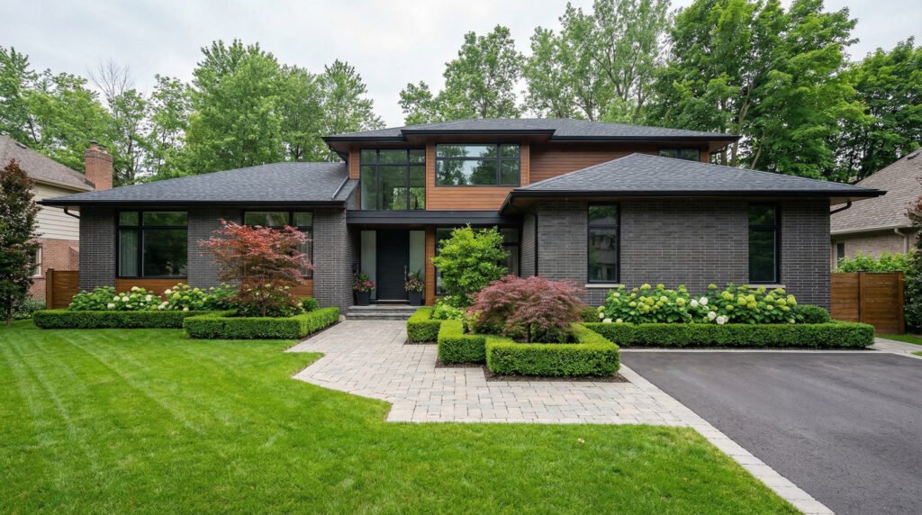 Landscaping design improving curb appeal for a GTA residential home