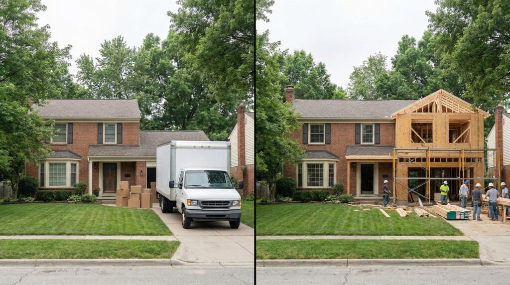 Comparison of moving versus adding an addition to a GTA home